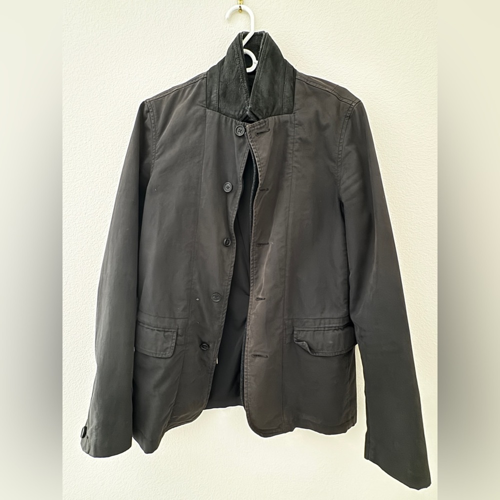 AllSaints Layered Front Jacket – Men’s Small – Anthracite Grey
